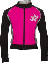 Papillon Vest Sport = Fun Meisjes Zwart/roze Mt 116