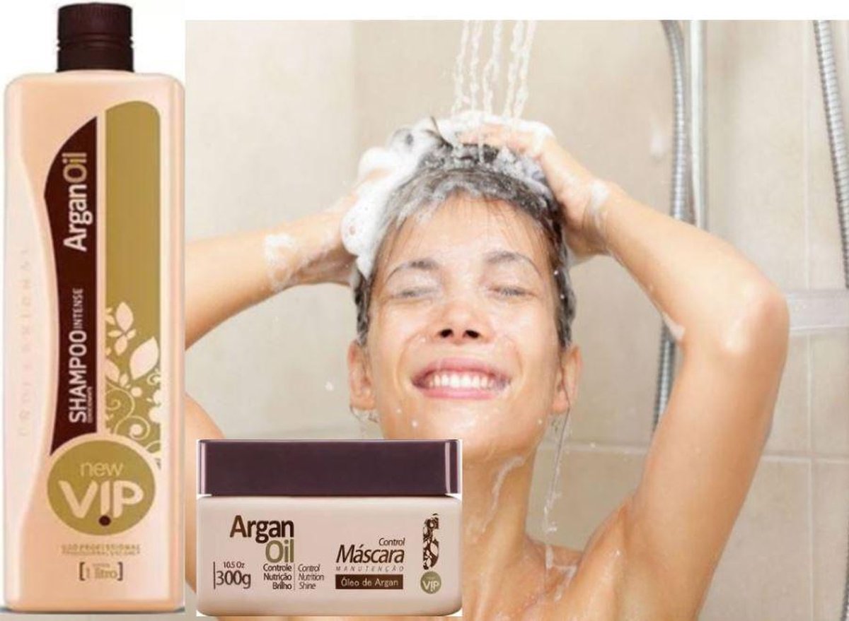 VIP Argan Oil Shampoo + Mascara onderhouden home care 300g formolvril