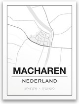Poster/plattegrond MACHAREN - 30x40cm