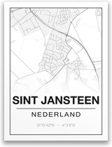 Poster/plattegrond SINT-JANSTEEN - 30x40cm