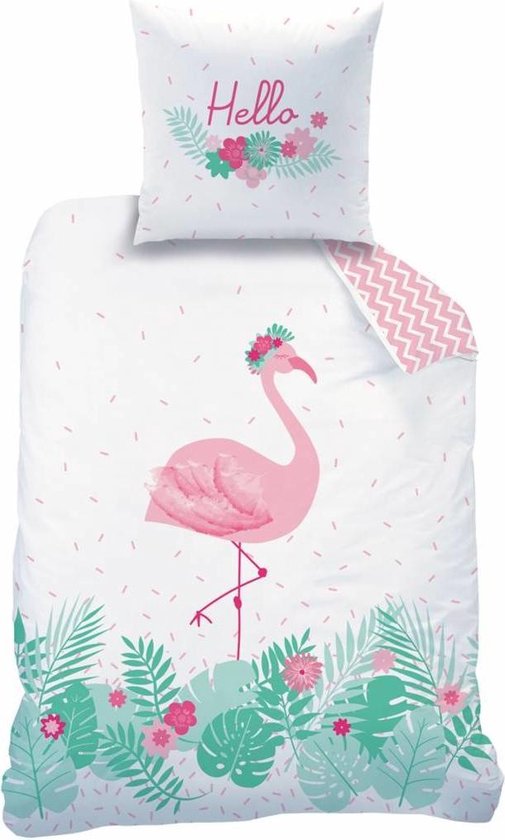 Matt & Rose Flamingo - Housse de couette - Simple - 140 x 200 cm - Multi -  Drap housse... | bol.com