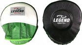 Hyper Speed Stootkussen Zwart/Groen Leer - Hoogste kwaliteit - Gemaakt van runderleder - Ultra soepel legend fiber Default