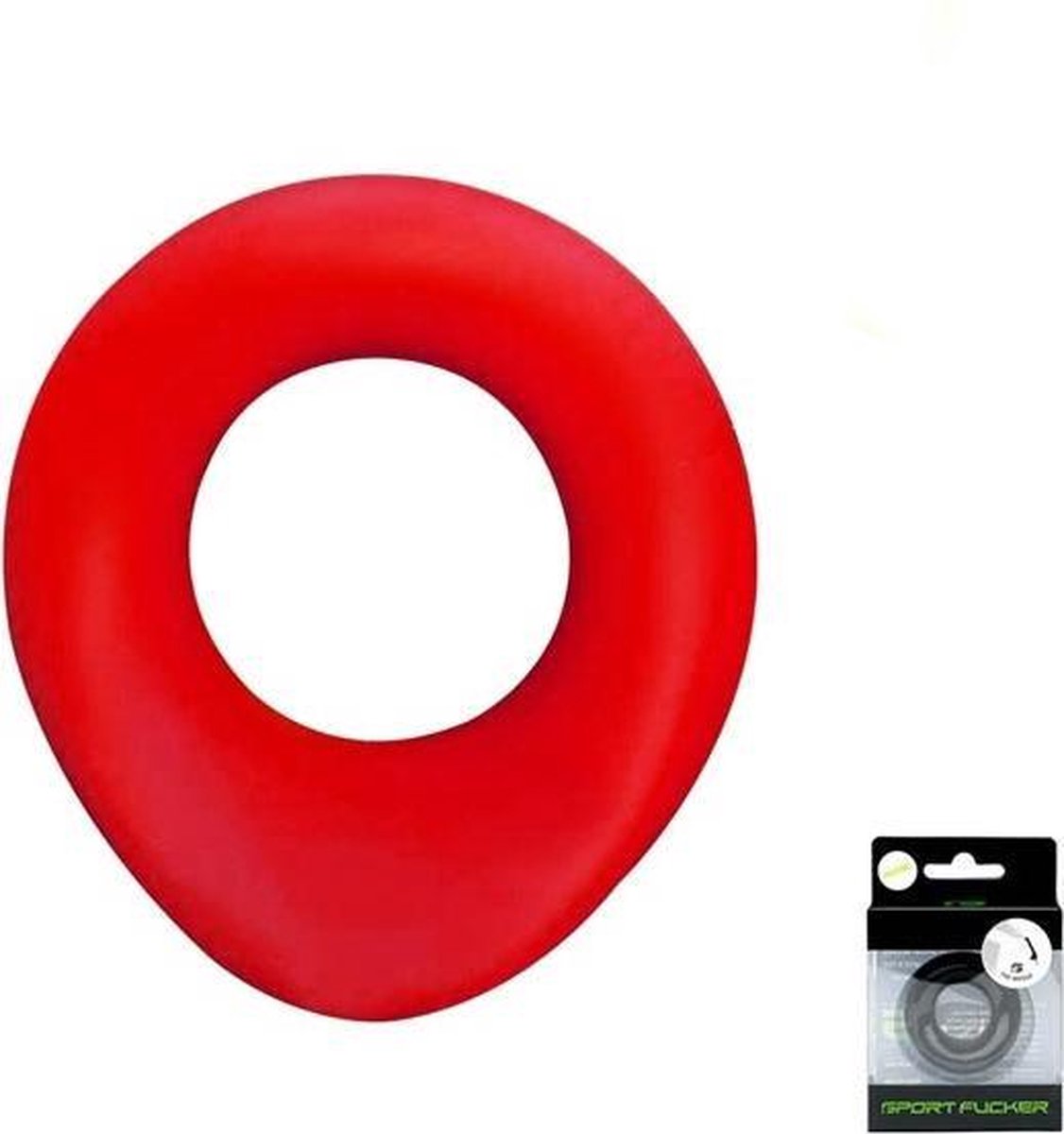 Sport Fucker - The Wedge - Cockring - Siliconen - Rood