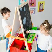 Teamson Kids Schildersezel Voor Kinderen - Kinderspeelgoed - 3-in-1 Ontwerp - Rood/Hout