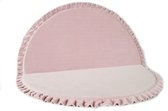 Miii Mi Baby Speelmat Rond Roze VELVET Ø105cm