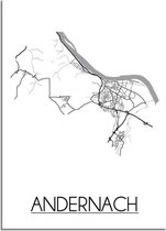 DesignClaud Andernach Plattegrond poster A2 poster (42x59,4cm)