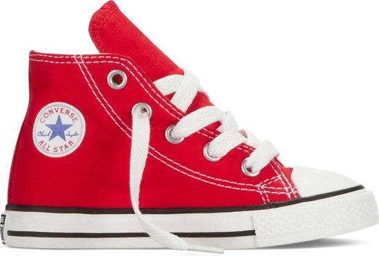 bol.com | Converse Chuck Taylor All Star Hi Sneakers - Maat 24 - Unisex -  rood/wit