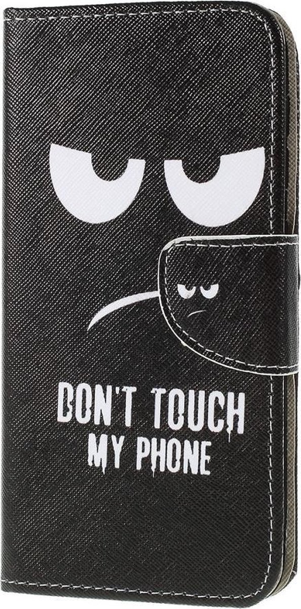 Book Case - Geschikt voor Samsung Galaxy A10 Hoesje - Don't Touch