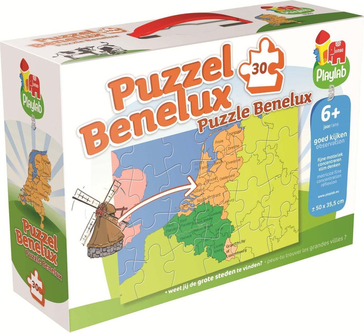Jumbo Benelux landkaart- Puzzel - 30 stukjes