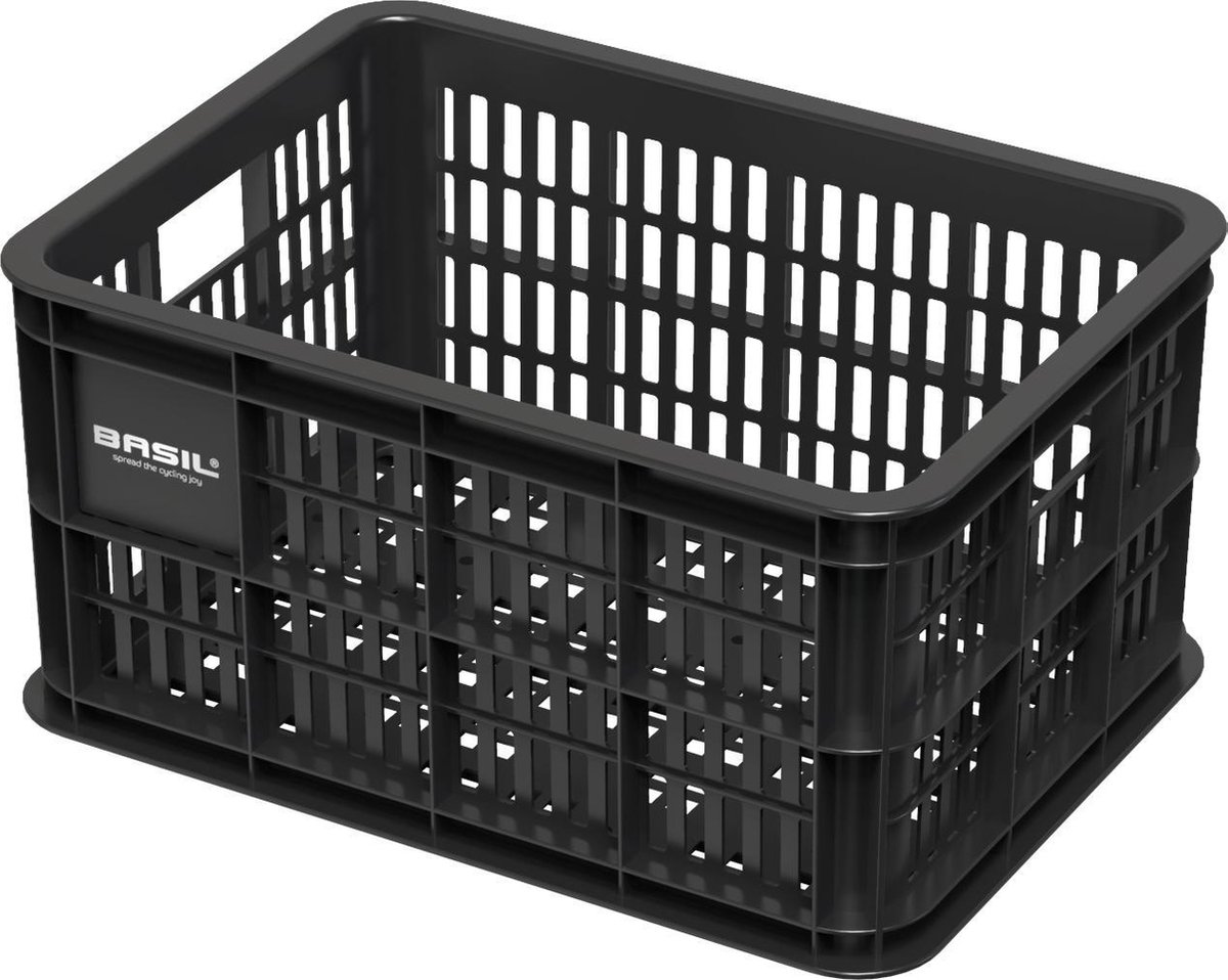 Basil Crate Fietskrat S - Small - Zwart - 25 Liter