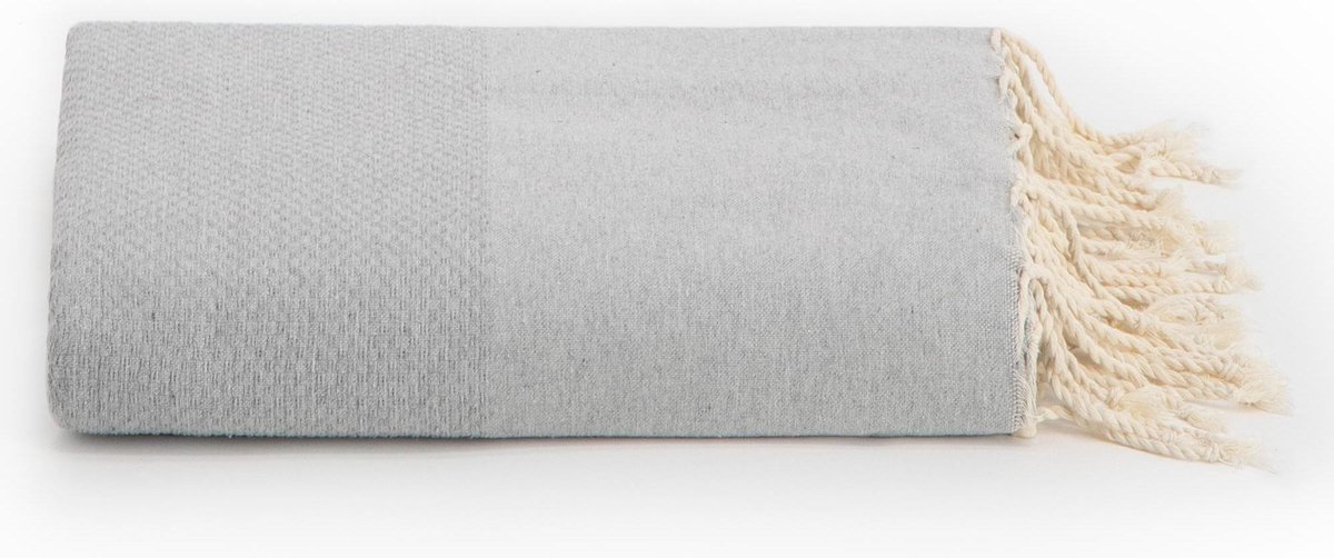 Lantara Plaid of grand foulard - Lichtgrijs - Katoen - 190x300cm
