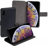 MP case zwart book case style voor Apple iPhone Xs Max wallet case hoesje
