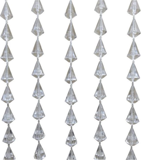 Vliegengordijn Diamant Transparant - 90 x 200 cm - PVC
