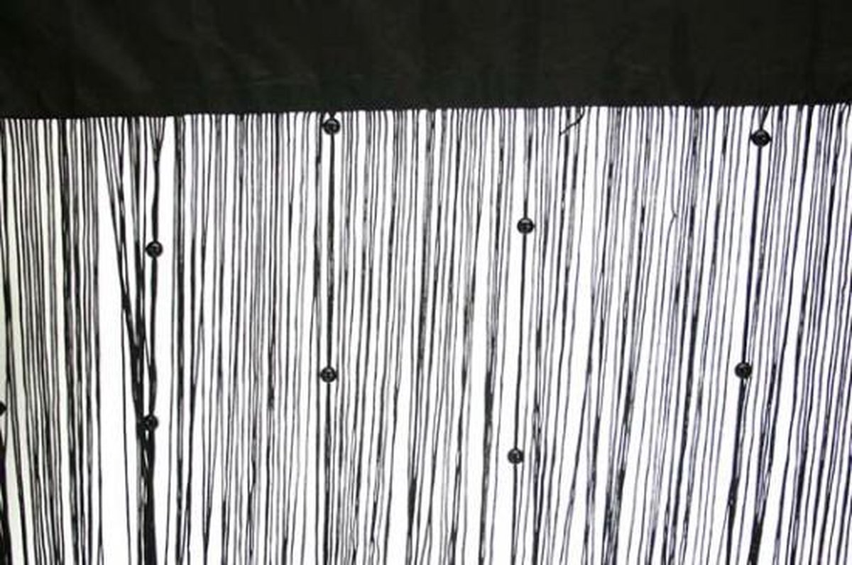 Zwart draadgordijn 100 x 250 cm bol.com