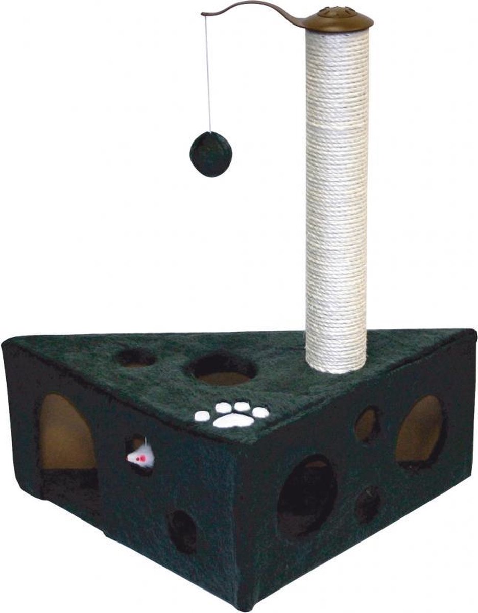 Duvo+ Krabpaal Felix - Krabpaal - 46 cm x 46 cm x 68 cm - Antraciet