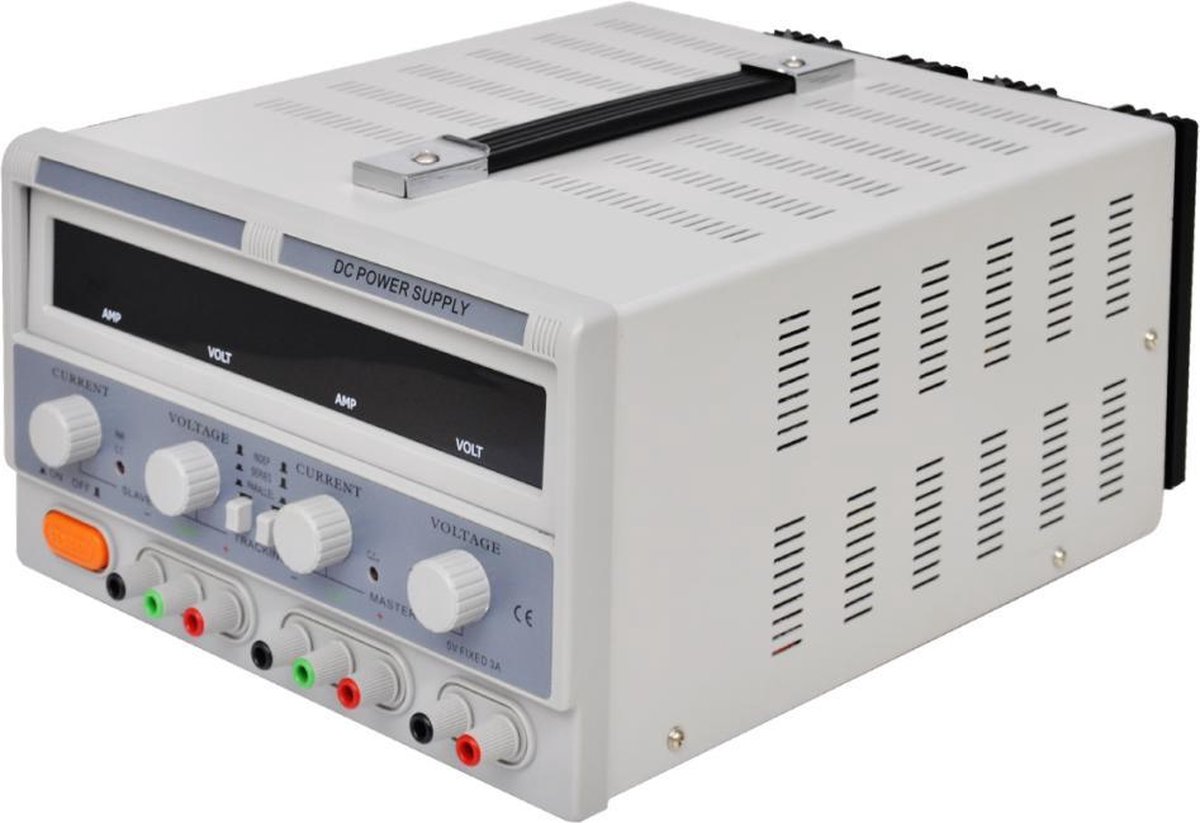 Regelbare labvoeding 030V / 05 A + 4 LCD schermen