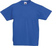 Fruit of the Loom T-shirt Kinderen maat 164 (14-15) 100% Katoen 5 stuks (Royal)