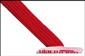 Ulace Veters voor sneakers met 6 gaatjes Scarlet Red / Rood - Elastiek