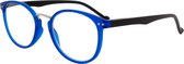 Icon Eyewear KCE019 Ortona Leesbril +1.50 - blauw montuur, zwarte poot
