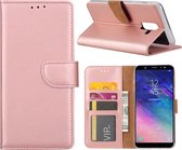 Xssive Hoesje Voor Samsung Galaxy J8 J810 - Book Case - Rose Goud