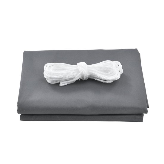 [en.casa] Voile d'Ombrage Toile d'Ombrage Toile de Protection Polyester Polyuréthane Quadratique Gris Foncé  2x2 m