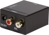 LogiLink CA0100 Toslink / Cinch Audio Adapter Zwart