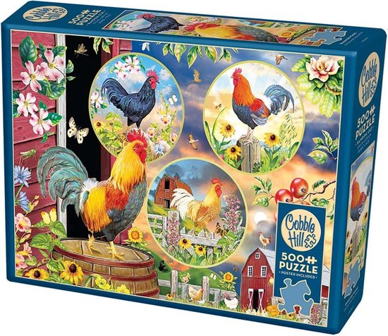 Sta op Sinewi jury Cobble Hill puzzel Rooster Magic - 500 stukjes | bol.com