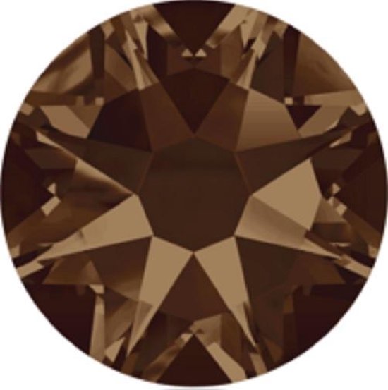 Swarovski kristal ( kristallen ) SS 34 ( 7,1 mm ) Smoked Topaz ( 25 stuks ) Flat Backs