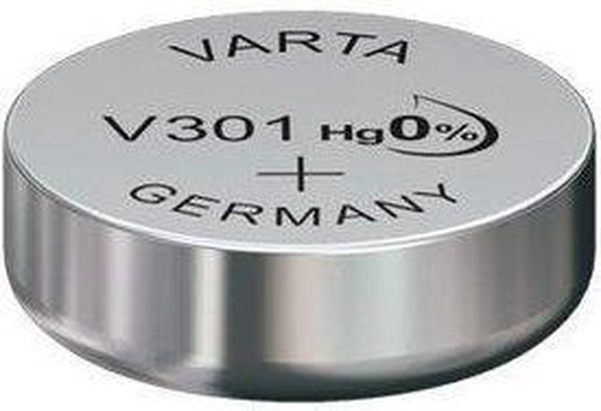 Varta horlogebatterij V301 zilveroxide