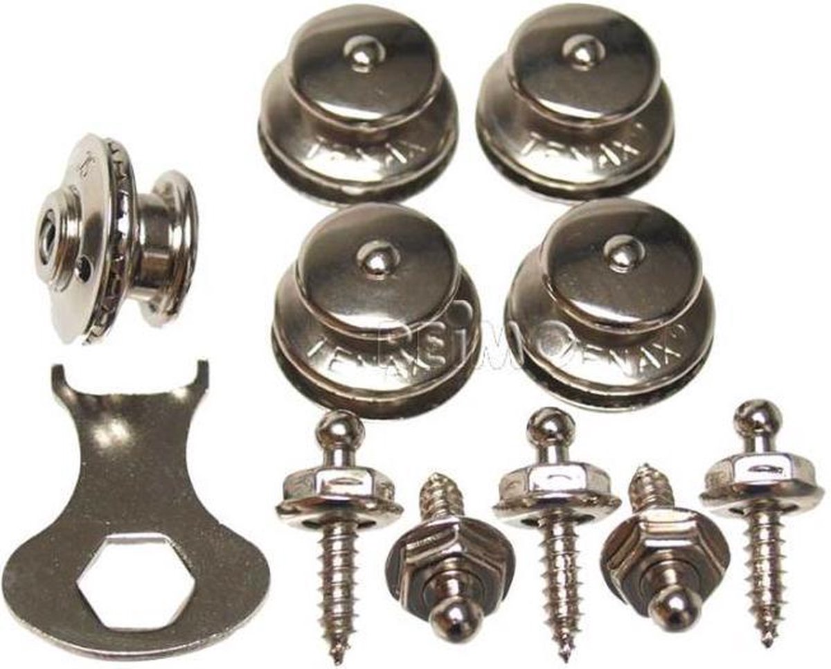 5 X Loxx knop + zelftappers + sleutel