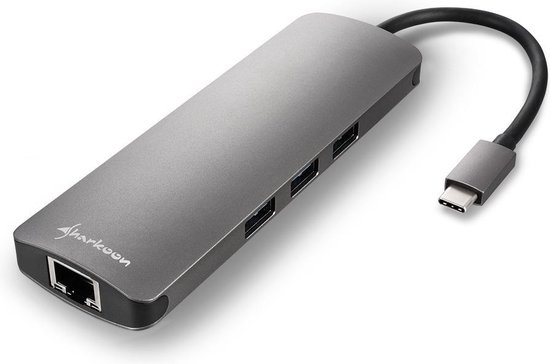 Sharkoon - 4-Port USB 3.2 Gen 1 Aluminium Hub