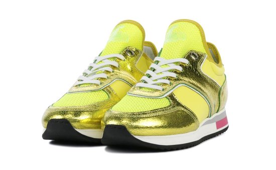 Floris Van Bommel Dames Sneakers 85261 - Neon - Maat 40 | bol