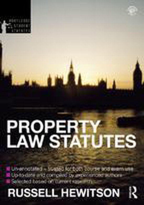 Property Law Statutes 2012-2013 - cover