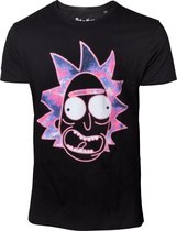 Rick & Morty - Neon Rick T-Shirt - Zwart - M
