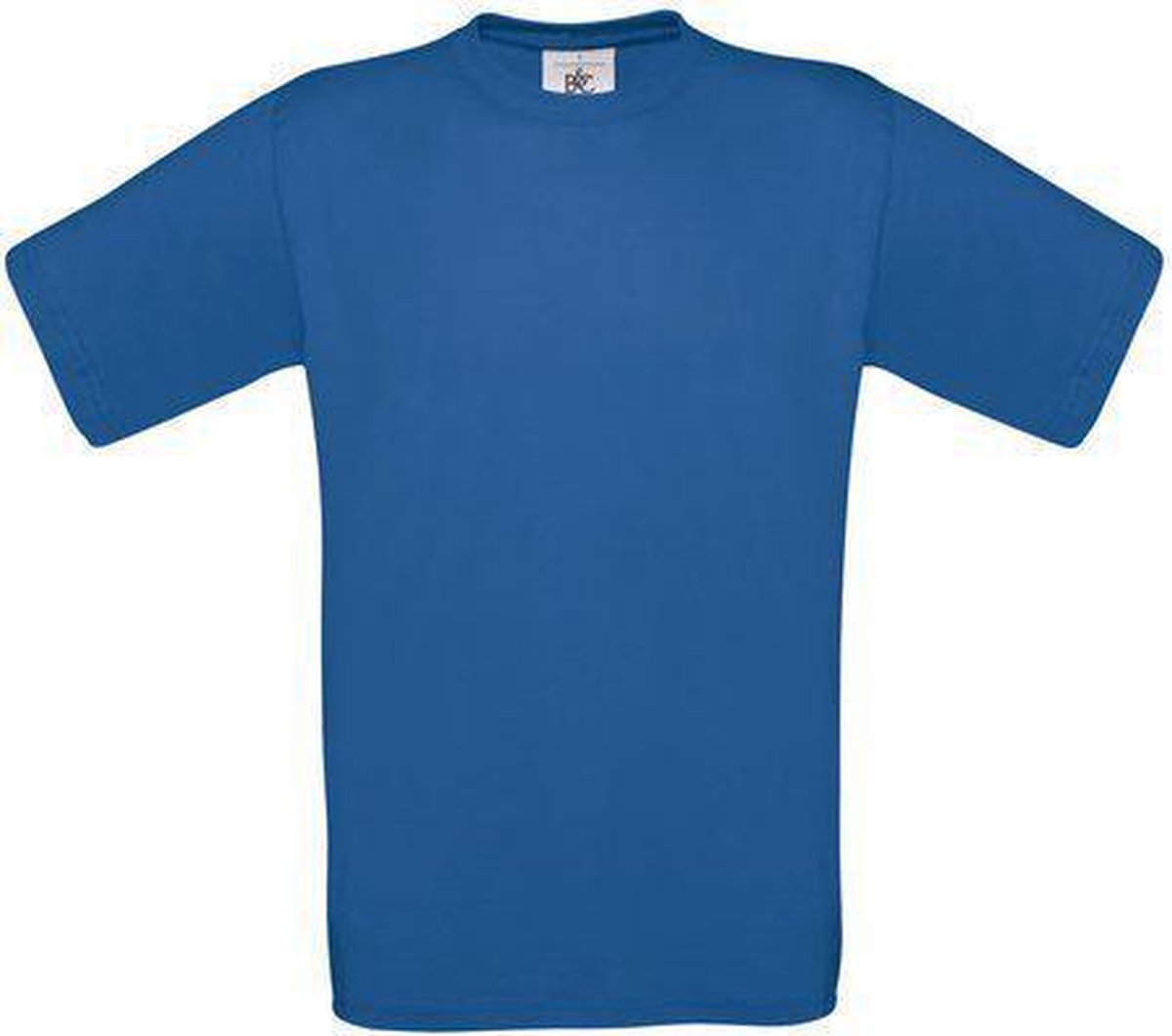 B&C Exact 150 Heren T-shirt Royal Blue Maat L (onbedrukt - 5 stuks)