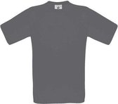 B&C Exact 150 Heren T-shirt Dark Grey Maat XL (onbedrukt - 5 stuks)