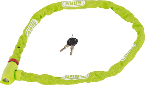 Catena Lucchetto ABUS UGrip 585/100 - Catena Quadra 5 Mm Con Guaina Soft-Touch, Antifurto Bicicletta, Nero