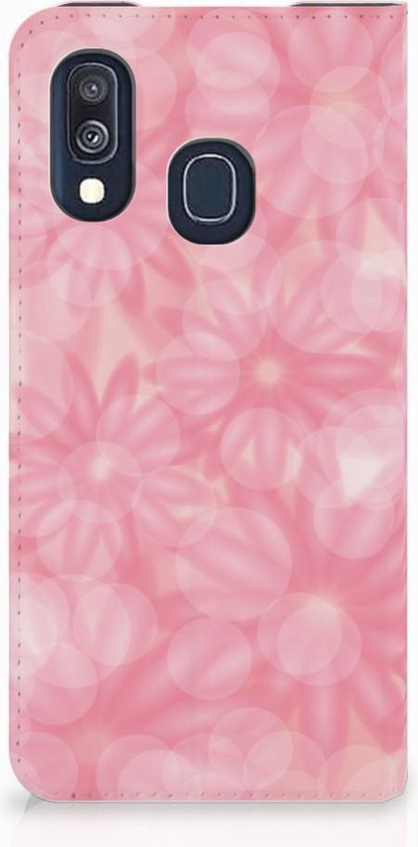 Standcase Hoesje voor Samsung Galaxy A40 Smart Cover Spring Flowers