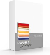 Comfortabele Dubbel Jersey Hoeslaken Wit | 130x210| Heerlijk Zacht | Extra Dikke Kwaliteit