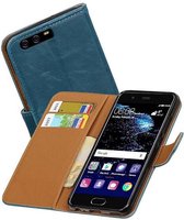 Mobieletelefoonhoesje.nl - Zakelijke Bookstyle Hoesje voor Huawei P10 Blauw