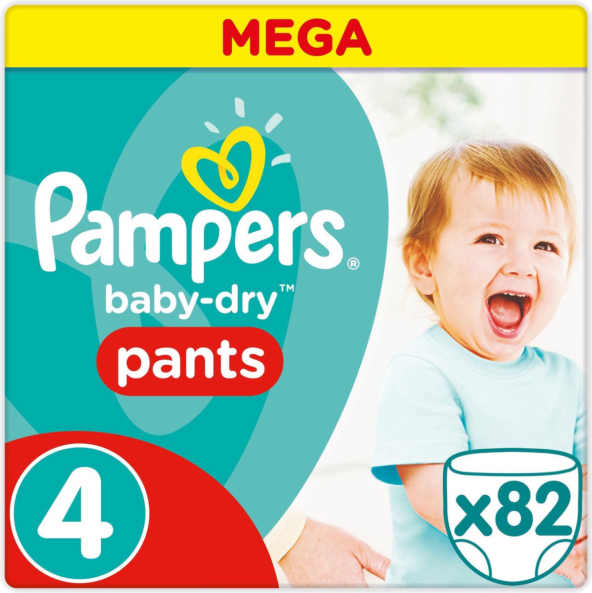 Pampers Baby-Dry Pants Luierbroekjes - Maat 4 (Maxi) 8-14 kg - 82 Stuks - Luiers