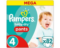 Pampers Baby-Dry Pants - Maat 4 (Maxi) 9-15 kg - 82 Stuks - Luierbroekjes
