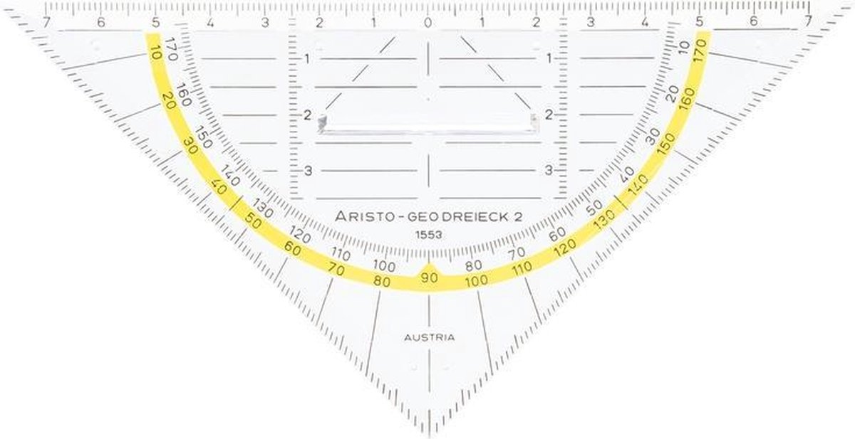 Aristo geodriehoek - 14 cm - met greep - AR-1553 - Aristo