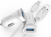 Xssive USB Autolader met kabel voor iPhone 6 Plus - 6s Plus - iPhone 7 Plus - iPhone 8 Plus 1000mA