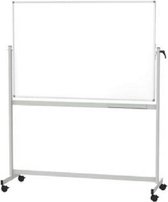 Whiteboard MAULstandaard, 90 x 120 cm, mobiel, kantelbaar, emaille