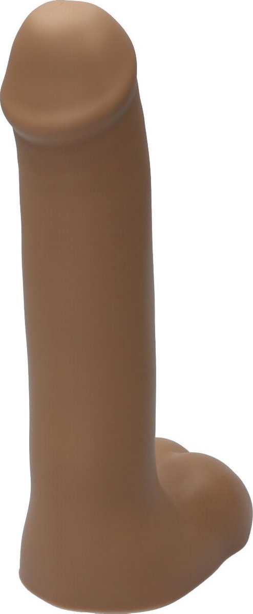 Goedkoopste Ylva & Dite - Helios - XL Siliconen dildo met balzak - Made in Holland - beige Espresso
