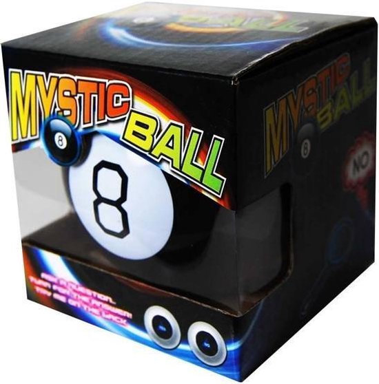Cendrier toupie céramique 'Boule Magique Numéro 8' magic 8 ball - 13x10 cm  - [A3879]