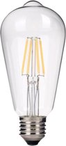 LED Filament - Dimbaar - E27 - ST64 | Warm wit Licht 2700k - 6W vervangt 60W