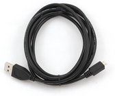 USB 2.0 A to Micro USB B Cable GEMBIRD (1m) Black