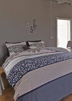 Beddinghouse Melrose Dekbedovertrek - Flanel - Eenpersoons - 140x200/220 cm - Bluegrey